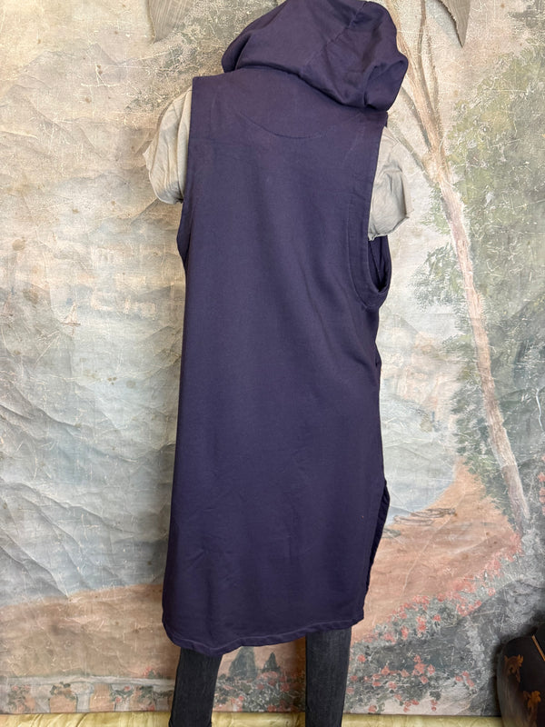 2626AU Zip Hoodie Vest-Purple