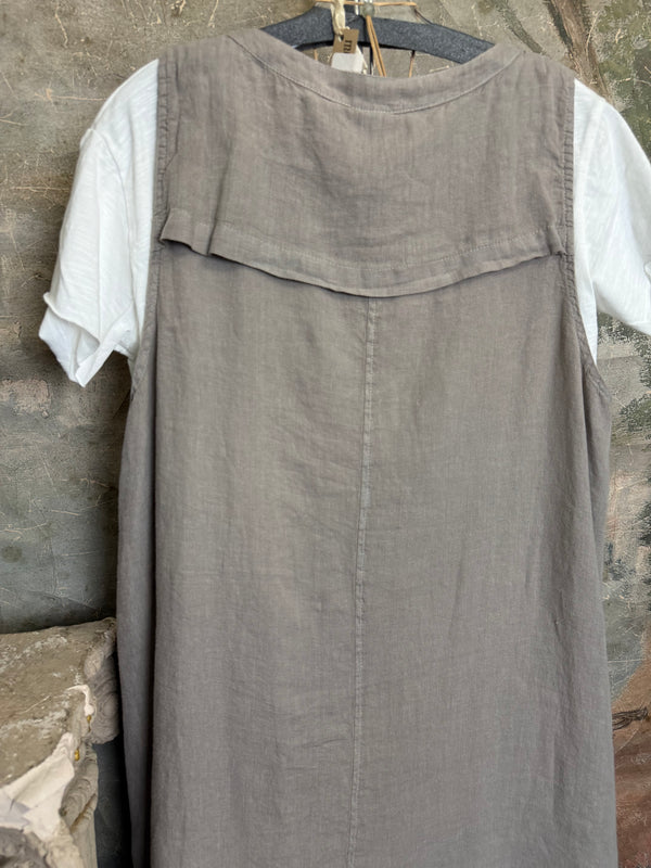 MP-HLT679 Long Open Vest-Grey