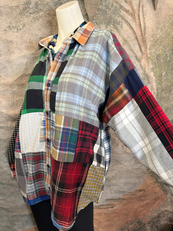 5620 Flannel PW BF Shirt- PW D