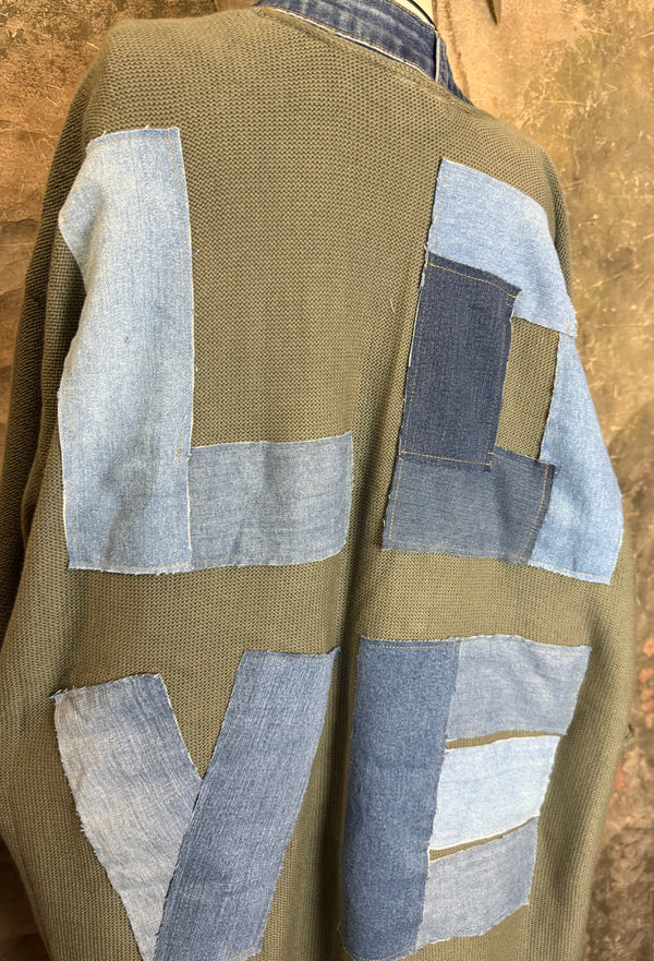 5547 Cotton/Denim Love Cardigan