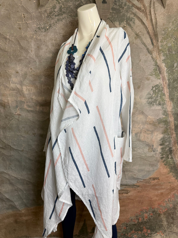 91511-S Stripe Throw Duster