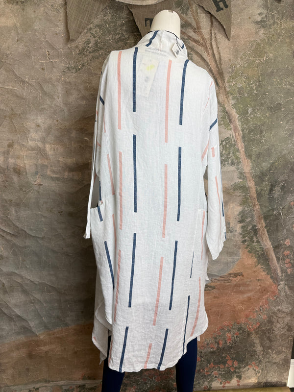 91511-S Stripe Throw Duster