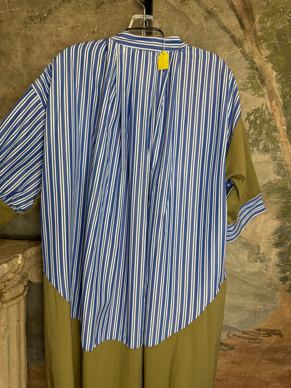 1395 Atelier Stripe Midi Shirt