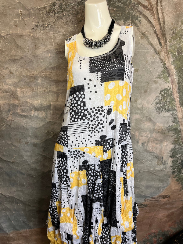 25006 Crinkle Tank Bubble Dress