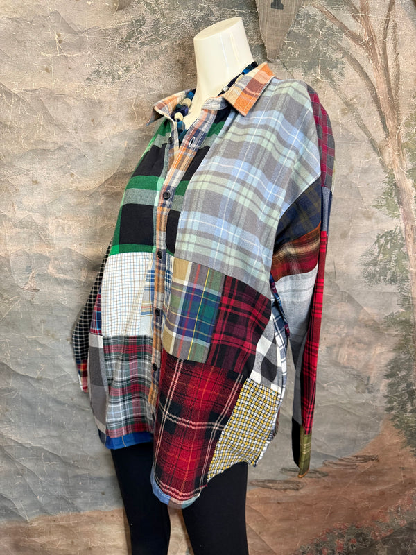 5620 Flannel PW BF Shirt- PW D