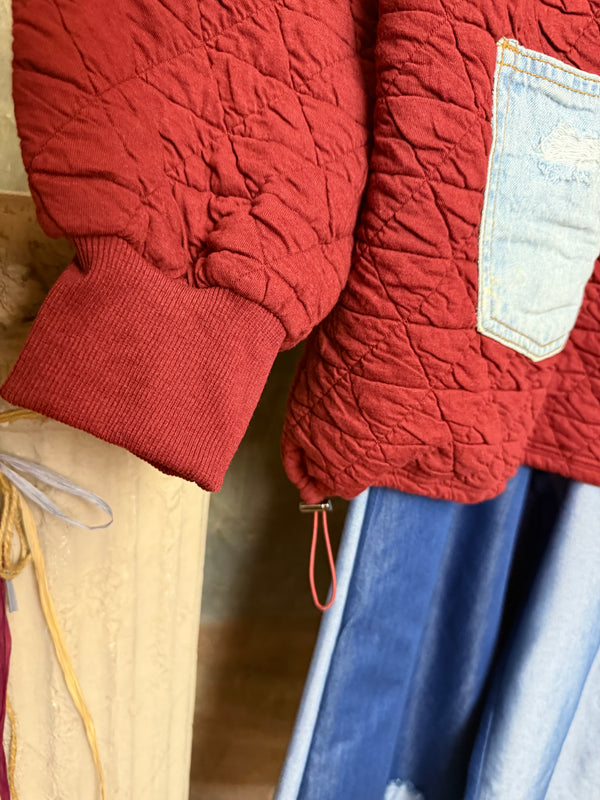 5949 Glenna Pullover-Red