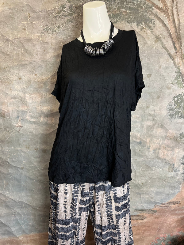 25063 Crinkle Dolman Slv Top