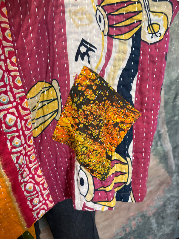 SS6148 Funky Kantha Jacket-Marley A