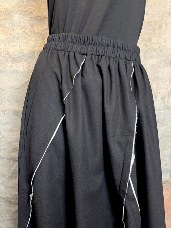 69060 Detailed Ziggy Trim Skirt