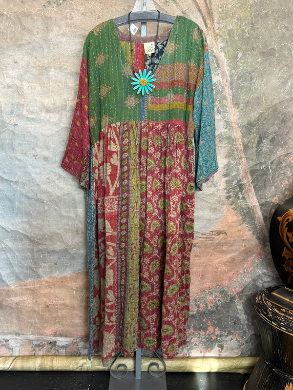 JG-156 Kantha Sunrise Dress-1 MIX