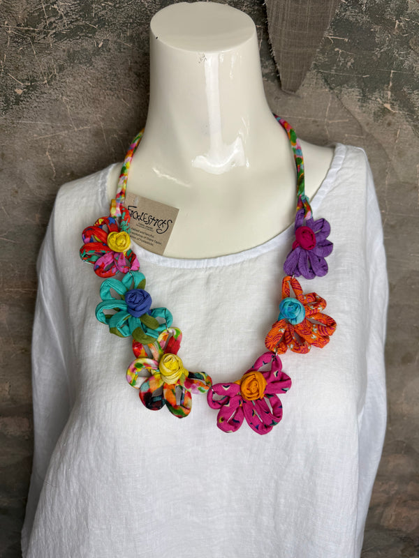 26N145 Coneflower Combo Necklace-A Spring Mix