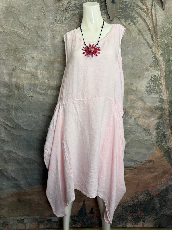 MP-HLD1066 Lagenlook Dress-Pink