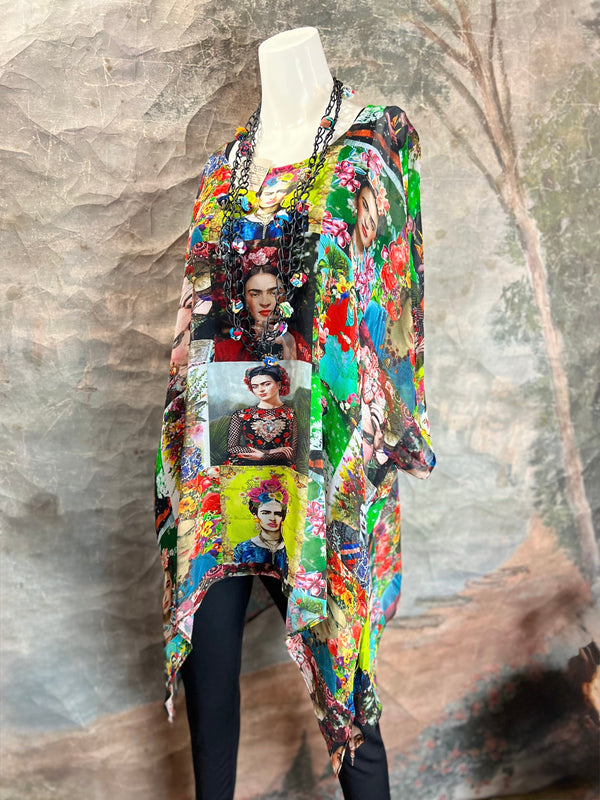 VC135CUTOP Frida Kahlo Cover Up
