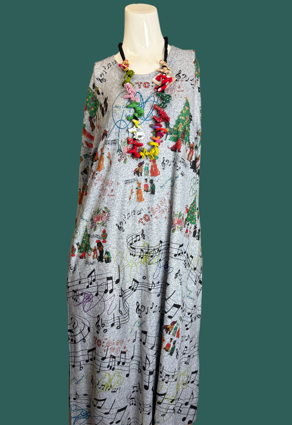 D387 Woofmas Carol A-line Dress