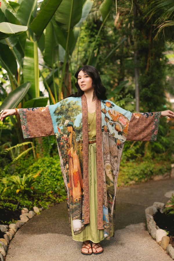 MOTS Opera Duster Kimono Robe-Secret Garden