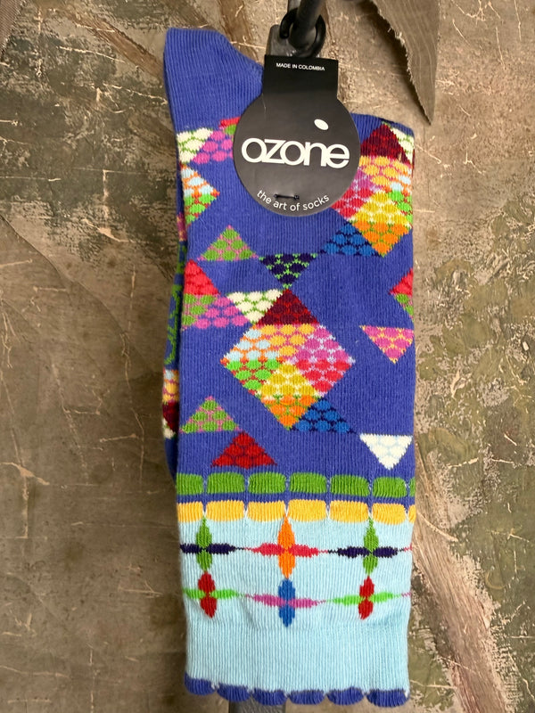 WW13 American Quilt Socks-violet hues