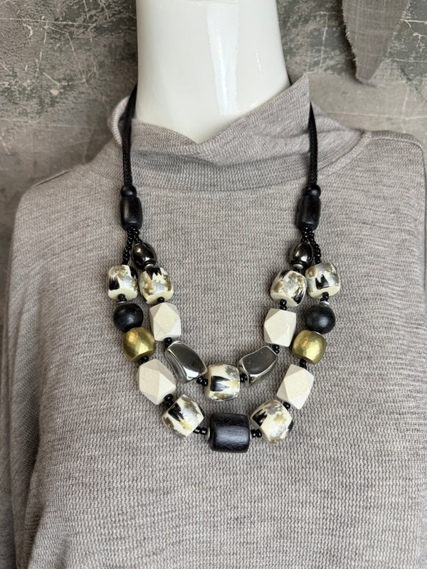 25690 Knit Mock Neck Top-Khaki