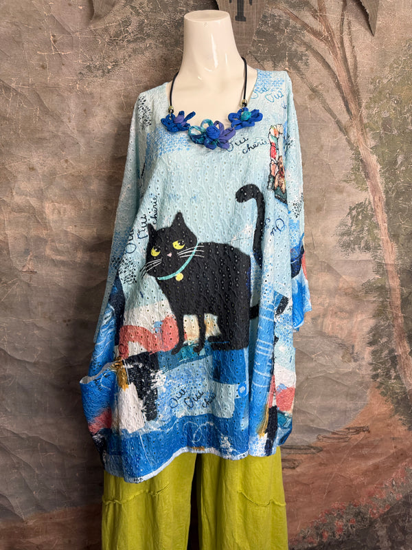 T1196 Vneck Dolman High-low Top-Oui-Oui-Cherie!