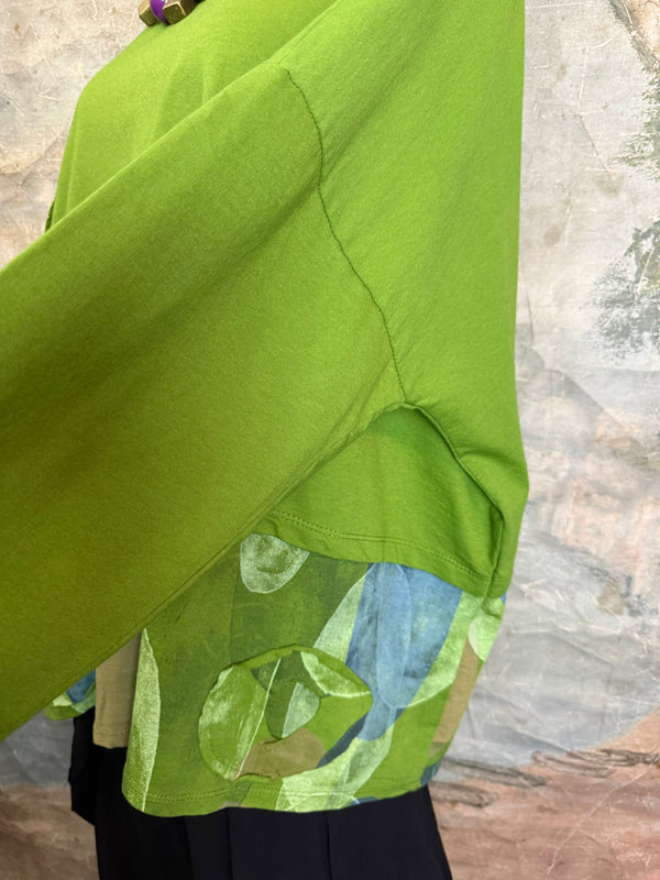 91865 Artsy Patch Pullover-kiwi