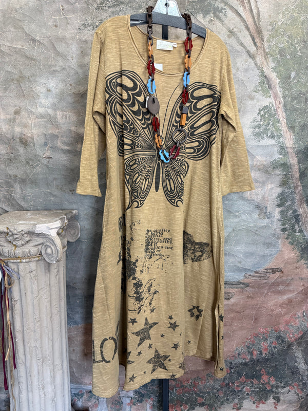 PL-630 Butterfly tshirt Dress