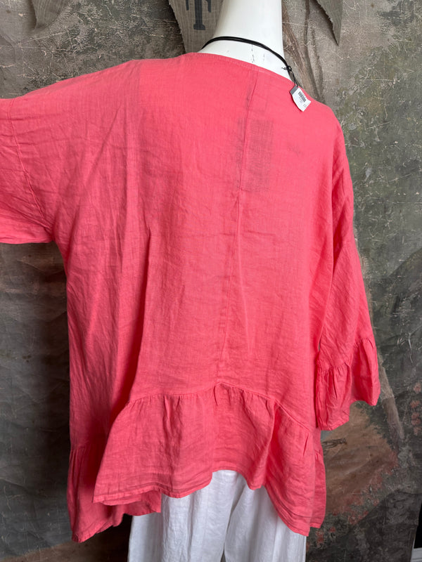 MP-HLT651 Baby Doll Top-Grapefruit