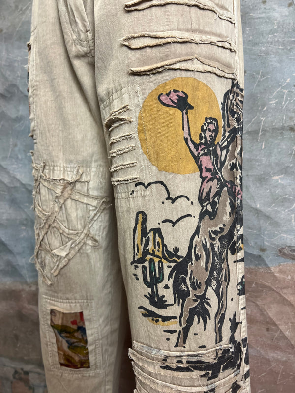 PL123 Cowgirl Mix Pants