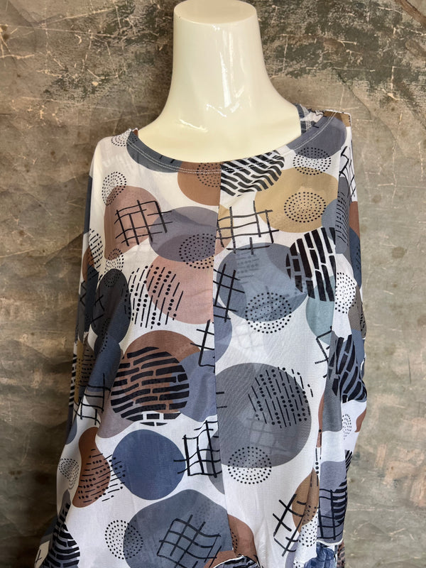 25071 Mesh Print Toppper