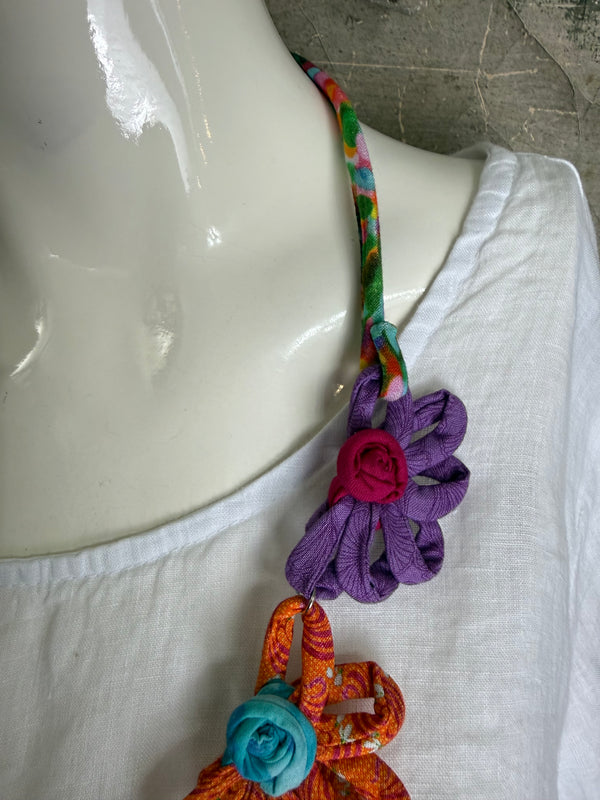 26N145 Coneflower Combo Necklace-A Spring Mix