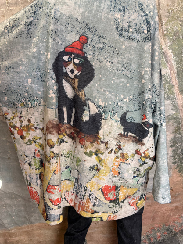 T1097 Cowlneck Dolman Slv Top-Jolly Buddy