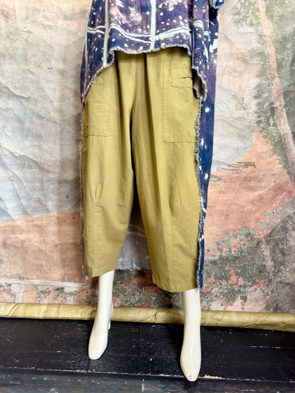 782 High Low Linen Tunic Top-NAVY/MOON
