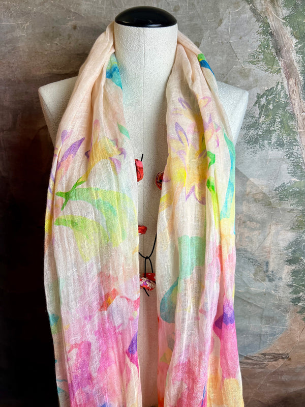 1.21 Poetic Linen Scarfs- #1 Alley