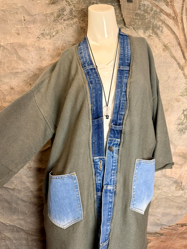5547 Cotton/Denim Love Cardigan