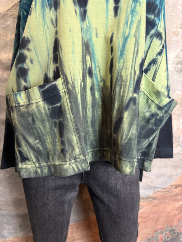 DD1807 Thea L/Slv Top-Teal