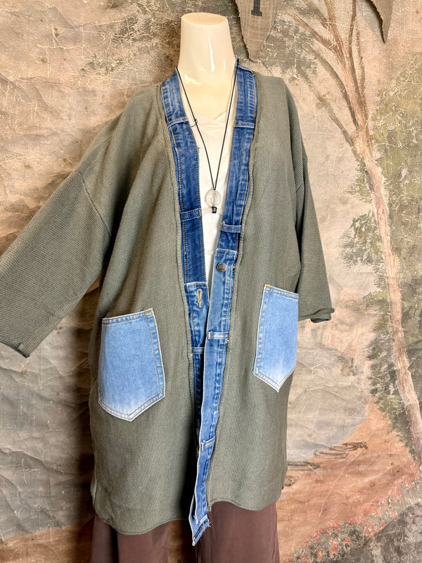 5547 Cotton/Denim Love Cardigan