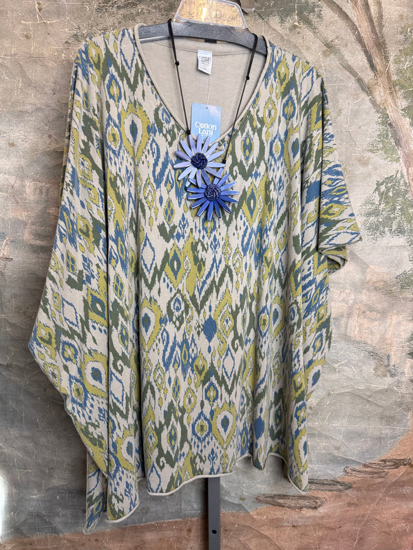 715CL-OT Oversized Tunic Tee-CLAY