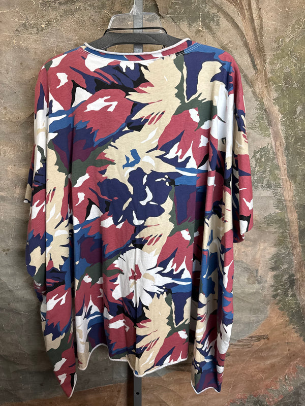 715CL-A Oversized Tunic Tee-WHITE