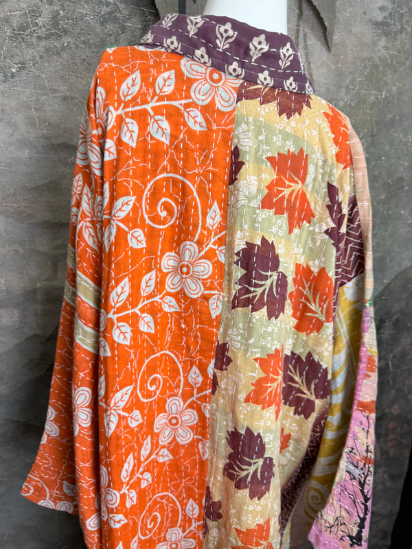 1013w Long Kurta Shirt Dress-Sarah