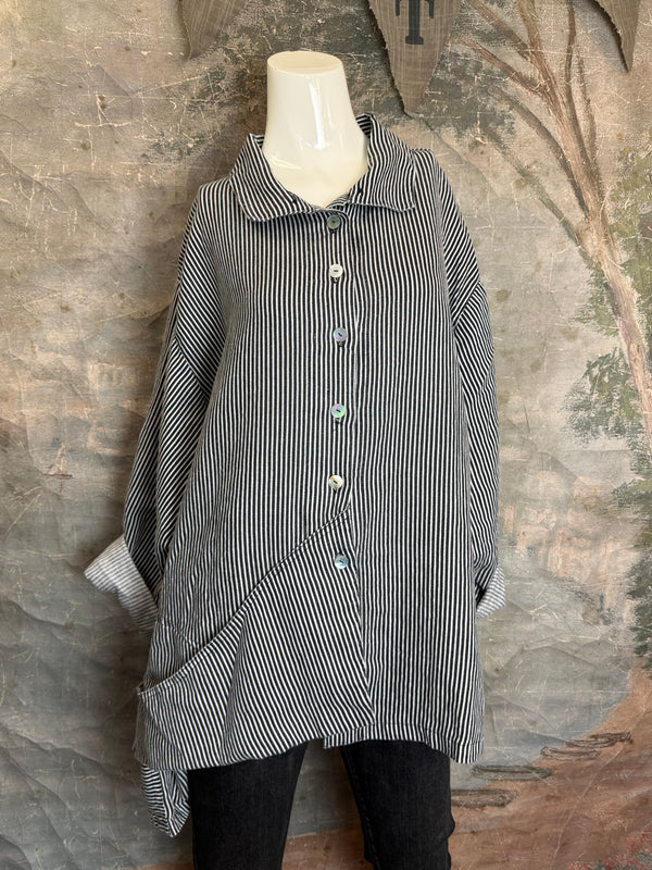 5510 Architecture Top-Black/White Stripe