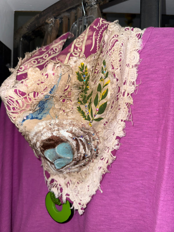ARB Hand Painted Bandana-Magenta
