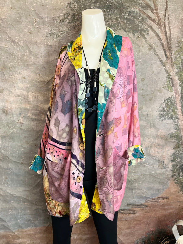 5858 Bliss Art Silk Reversible Jkt-C