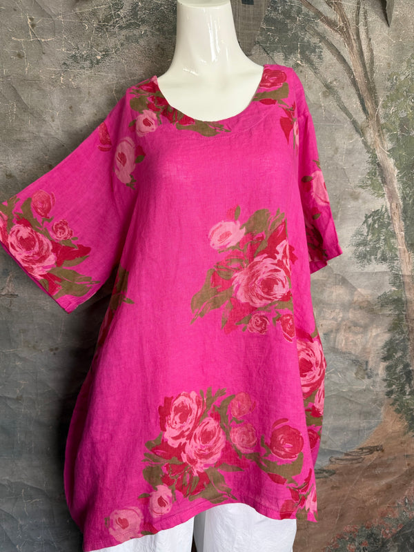 90645-62 Rose Pocket Tunic-St.Berry
