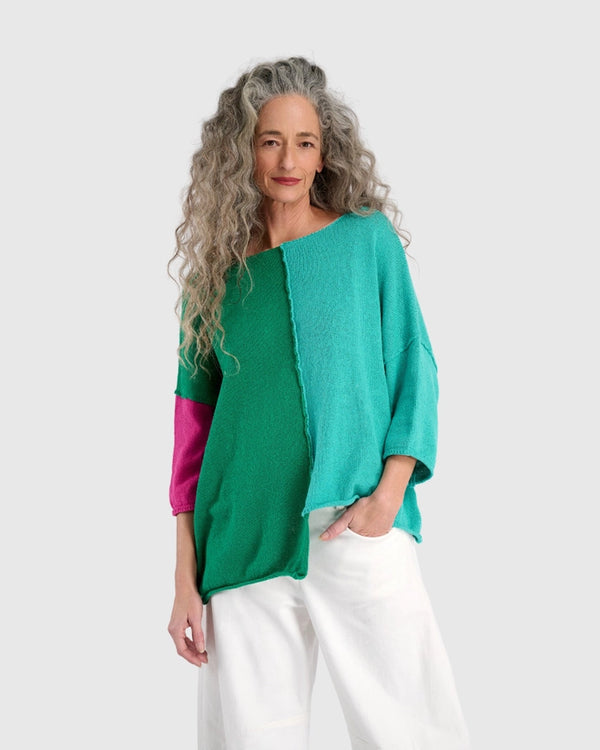 AS48 Loose Colorblock Sweater