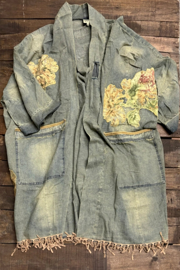 JG-Floral Skies Duster