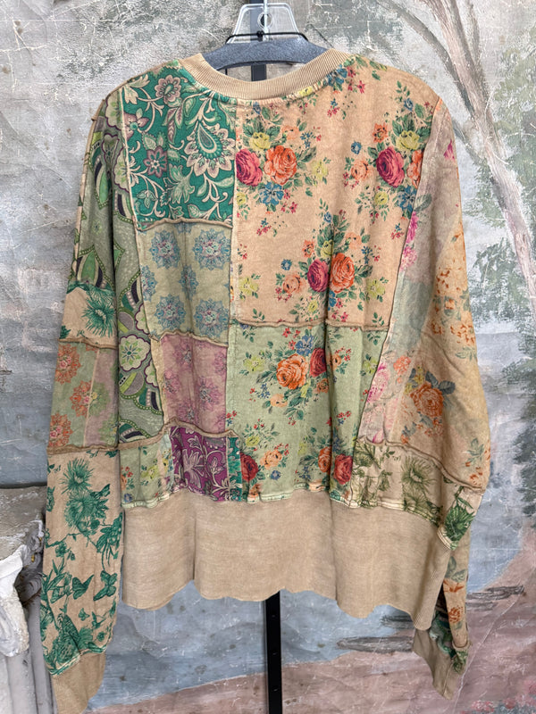 PL-C832 Patchwork Sweatshirt