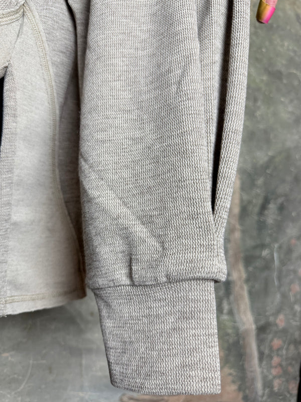 25690 Knit Mock Neck Top-Khaki