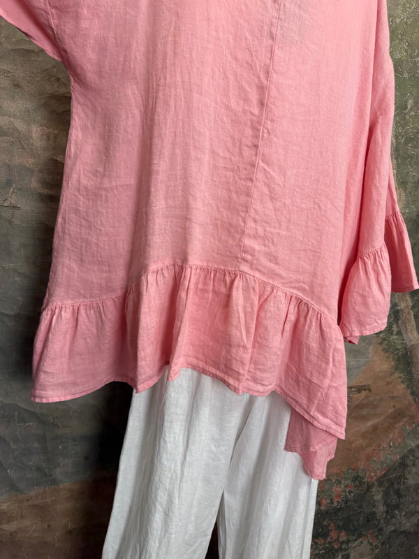 MP-HLT651 Baby Doll Top-Pink