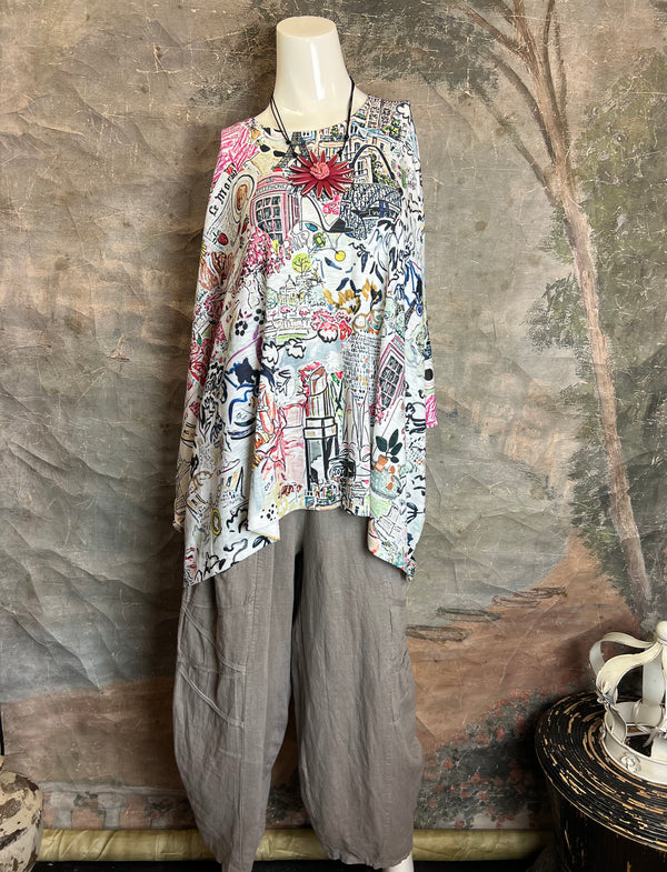 T1369K White Knit Whimsy Top-Bonjour Paris
