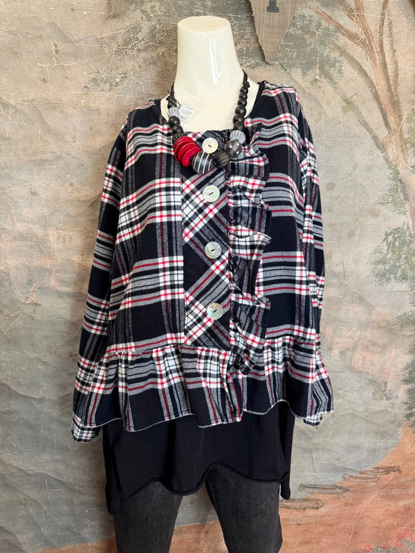 5805 Abbys Flannel Jkt/Top