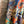 Load image into Gallery viewer, D541 waffle knit cowlneck dress featuring vibrant abstract fruit and geometric mixed print, draped on mannequin - 17
