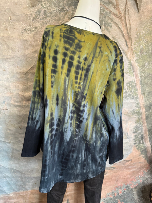 DD1813 Milla  L/Slv Top-Mustard